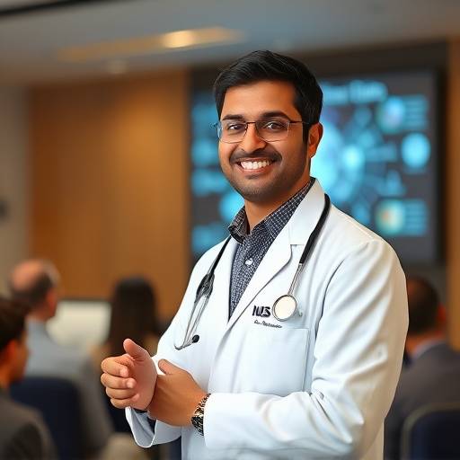 Dr. Anya Sharma presenting AI research results