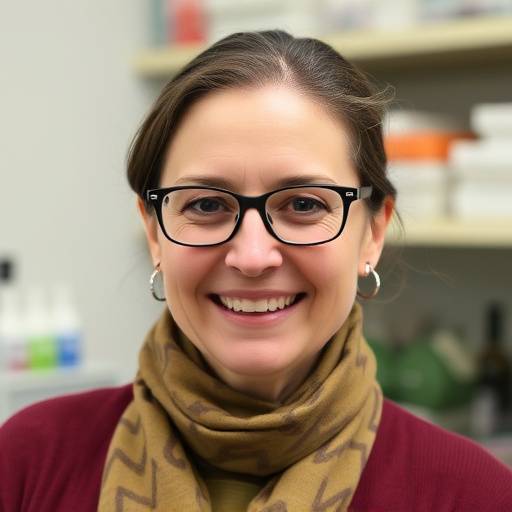 Portrait of Dr. Anya Petrova, Professor of Biology